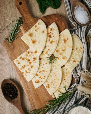 Spicchi di Piadina Romagnola<br>Senza glutine - Senza lattosio<br>230g