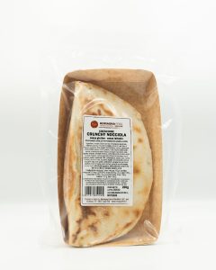 Crescione dolce Crunchy Nocciola con crema di nocciola e granella – senza glutine e senza lattosio, Romagna Free — confezione