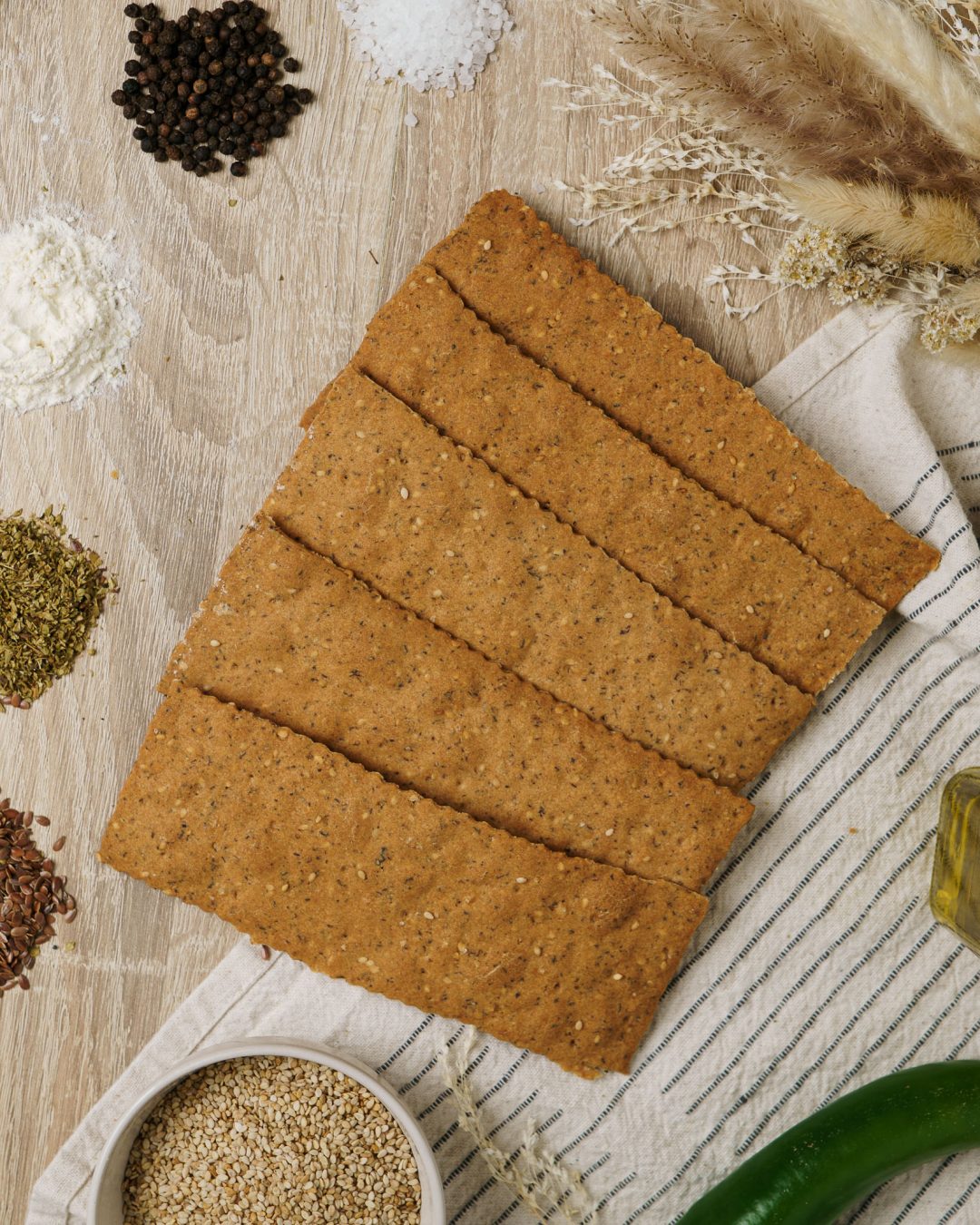 Cracker Integrali Sesamo Tostato